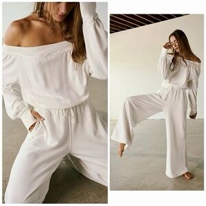 Free People Movement One To Beat Onesie White Sz L